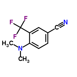 4-(Dimethylamino)-3-(trifluoromethyl)benzonitrile结构式