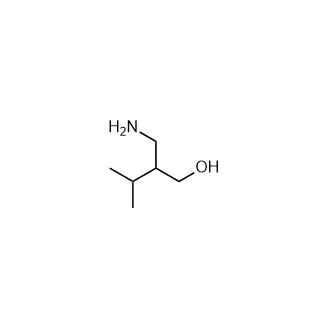 2-(氨基甲基)-3-甲基丁-1-醇结构式