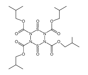 1,4-Dioxo-1λ4,4λ4-[1,4,2,3,5,6]dithiatetrazinane-2,3,5,6-tetracarboxylic acid tetraisobutyl ester结构式