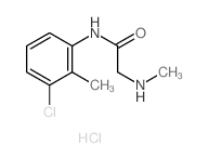 N-(3-chloro-2-methyl-phenyl)-2-methylamino-acetamide structure