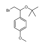 1-[2-bromo-1-(1,1-dimethylethoxy)ethyl]-4-methoxybenzene Structure