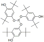 Tris(2,5-di-t-butyl-4-hydroxypphenyl) phosphite structure