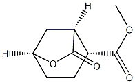 (1S,2R,5S)-METHYL 7-OXO-6-OXABICYCLO[3.2.1]OCTANE-2-CARBOXYLATE结构式