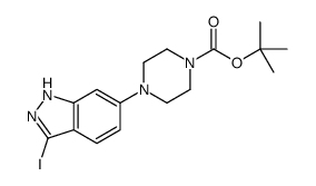 tert-Butyl 4-(3-iodo-1H-indazol-6-yl)piperazine-1-carboxylate structure