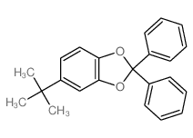 2,2-diphenyl-5-tert-butyl-benzo[1,3]dioxole结构式