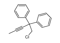 5-chloro-4,4-diphenyl-2-pentyne结构式