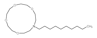 13-decyl-1,4,7,10-tetraoxa-13-azacyclopentadecane Structure