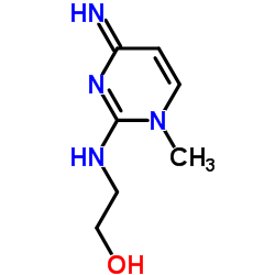 Ethanol, 2-[(4-amino-1-methyl-2(1H)-pyrimidinylidene)amino]- (9CI) Structure