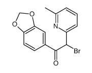 1-(benzo[d][1,3]dioxol-5-yl)-2-bromo-2-(6-methylpyridin-2-yl)ethanone Structure