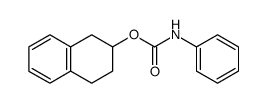 (+/-)-phenylcarbamic acid-(1,2,3,4-tetrahydro-[2]naphthyl ester) Structure