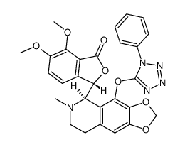 narcotoline-8-(1-phenyl-1H-5-tetrazolyl) ether Structure