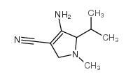 1H-Pyrrole-3-carbonitrile,4-amino-2,5-dihydro-1-methyl-5-(1-methylethyl)- structure