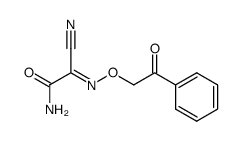 α-cyano-α-phenacyloxyiminoacetamide Structure