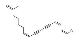 (1Z,3Z,9Z)-1-Chlorohexadeca-5,7-diyne-1,3,9-trien-15-one Structure