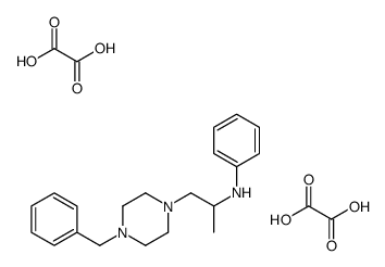N-(1-Methyl-2-(4-benzylpiperazino)ethyl)aniline dioxalate结构式