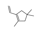 1-ethenyl-2,4,4-trimethylcyclopentene结构式