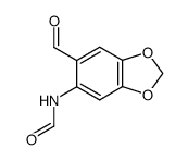 2-formylamino-4,5-methylenedioxybenzaldehyde结构式