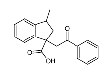α,α-(3-methylindan)-β-benzoylpropionic acid结构式