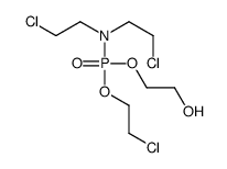 2-[bis(2-chloroethyl)amino-(2-chloroethoxy)phosphoryl]oxyethanol结构式