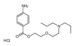 2-[2-(4-aminobenzoyl)oxyethoxy]ethyl-dipropyl-azanium chloride Structure