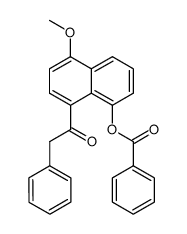 1-phenacyl-4-methoxy-8-benzoyloxynaphthalene结构式