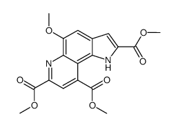 5-methoxy-1H-pyrrolo[2,3 -f]quinoline-2,7,9-tricarboxylic acid trimethyl ester结构式