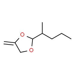 1,3-Dioxolane,2-(1-methylbutyl)-4-methylene- Structure