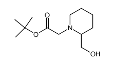 (2-hydroxymethyl-piperidin-1-yl)-acetic acid tert-butyl ester Structure