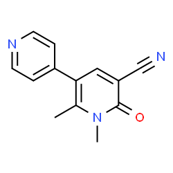 1,2-Dimethyl-6-oxo-1,6-dihydro-3,4'-bipyridine-5-carbonitrile结构式