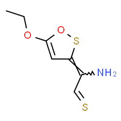 3H-1,2-Oxathiole-delta3,alpha-acetaldehyde,alpha-amino-5-ethoxythio-(8CI) structure