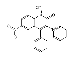 1-(6-nitro-2-oxo-4-phenyl-1,2-dihydroquinolin-3-yl)pyridin-1-ium chloride Structure