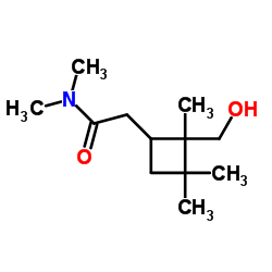 Cyclobutaneacetamide, 2-(hydroxymethyl)-N,N,2,3,3-pentamethyl- (9CI)结构式