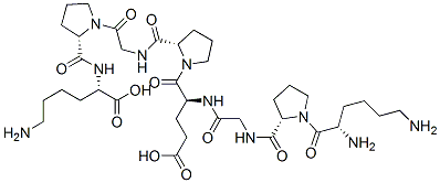 lysyl-prolyl-glycyl-glutamyl-prolyl-glycyl-prolyl-lysine结构式