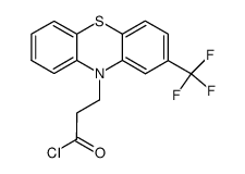 3-[10-(2-trifluoromethylphenothiazinyl)]propionyl chloride Structure