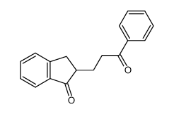 2-[3-oxo-3-phenylpropyl]-1-indanone Structure