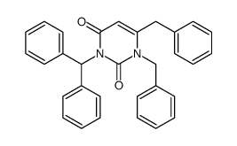 3-benzhydryl-1,6-dibenzylpyrimidine-2,4-dione Structure