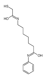 N-phenyl-7-[(2-sulfanylacetyl)amino]heptanamide结构式