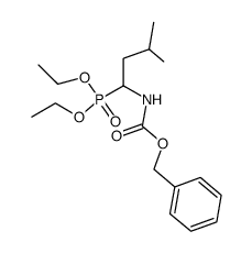benzyl 1-(diethoxyphosphoryl)-3-methylbutylcarbamate Structure