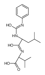 (2S)-3-methyl-2-[[(2S)-4-methyl-2-(phenylcarbamoylamino)pentanoyl]amino]butanoic acid结构式