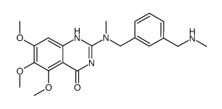 5,6,7-trimethoxy-2-[methyl-(3-methylaminomethyl-benzyl)-amino]-1H-quinazolin-4-one Structure