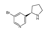 (2R)-5-BROMO-3-(2-PYRROLIDINYL)PYRIDINE structure