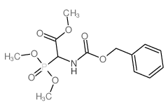 Methyl 2-(benzyloxycarbonylamino)-2-dimethoxyphosphoryl-acetate结构式