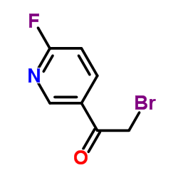 2-bromo-1-(6-fluoro-3-pyridinyl)ethanone Structure