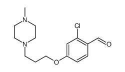 2-chloro-4-[3-(4-methylpiperazin-1-yl)propoxy]benzaldehyde Structure