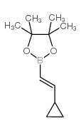 trans-2-Cyclopropylvinylboronic acid pinacol ester structure