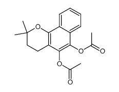 5,6-diacetoxy-2,2-dimethyl-3,4-dihydro-2H-benzo[h]chromene结构式