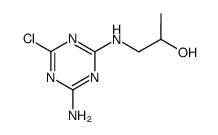 1-(4-amino-6-chloro-[1,3,5]triazin-2-ylamino)-propan-2-ol Structure