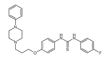 1-(4-fluorophenyl)-3-[4-[3-(4-phenylpiperazin-1-yl)propoxy]phenyl]thiourea结构式