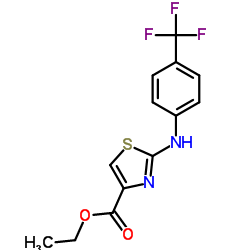 ETHYL 2-[4-(TRIFLUOROMETHYL)ANILINO]-1,3-THIAZOLE-4-CARBOXYLATE structure
