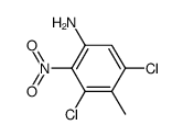 3,5-dichloro-2-nitro-4-methyl-aniline结构式
